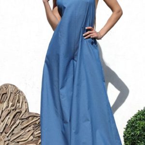 Denim Palazzo Jumpsuit